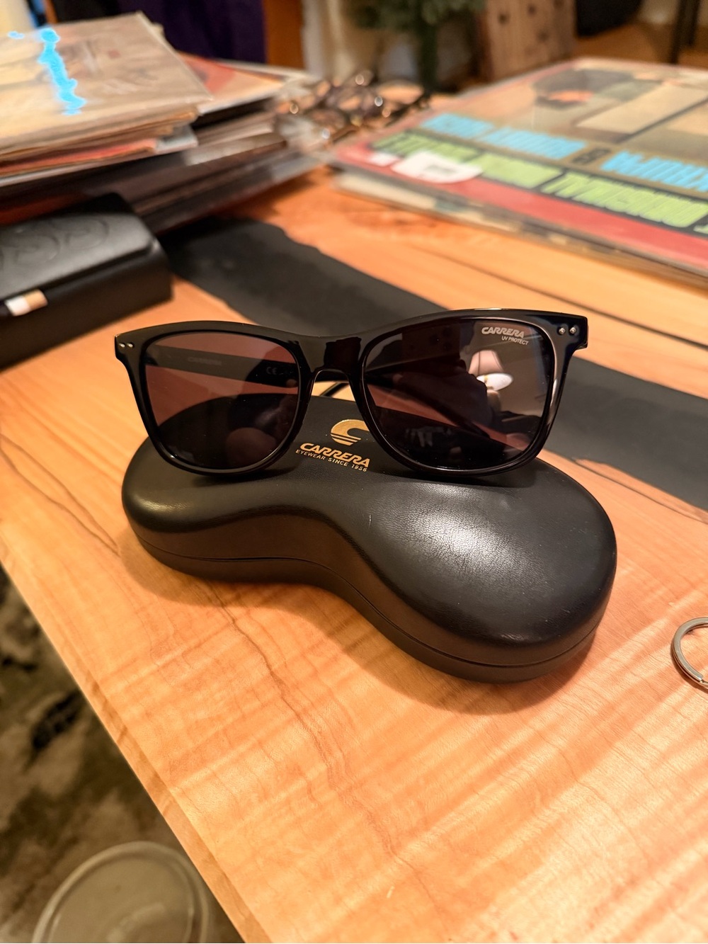 Carrera Black Sunglasses with Dark Lenses